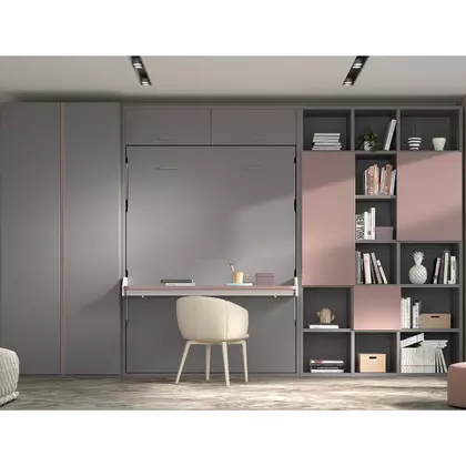 Cama abatible vertical con mesa de estudio GL formas f263