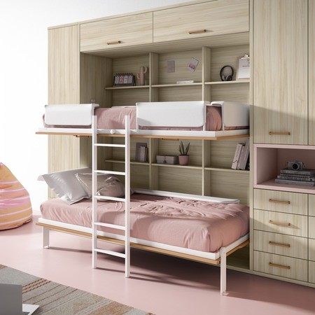 Litera abatible doble horizontal con altillos APDAJ 026