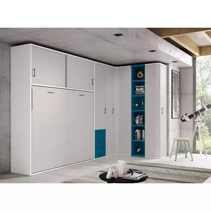 Cama abatible horizontal y 2 puertas correderas apdj W6391