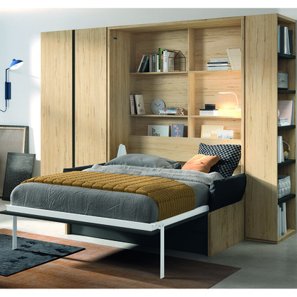 Cama abatible vertical 135x190 con sofá gl cosmo MJ3639