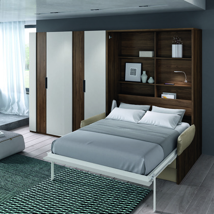 Cama abatible vertical 150x190 con sofá gl cosmo MJ3643U