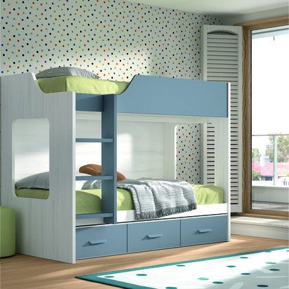 Litera 3 camas o 2 cajones W029