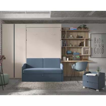 Cama abatible vertical con sofa GL Formas F267