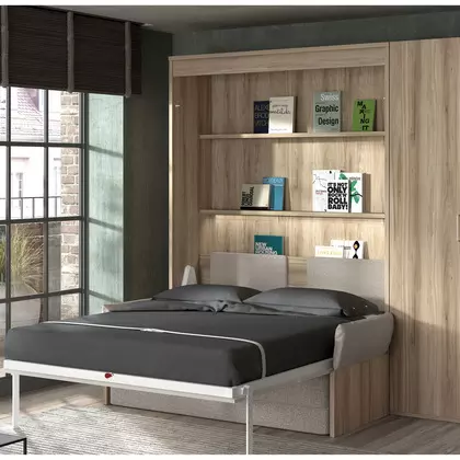 Cama abatible con sofá autoportante F270