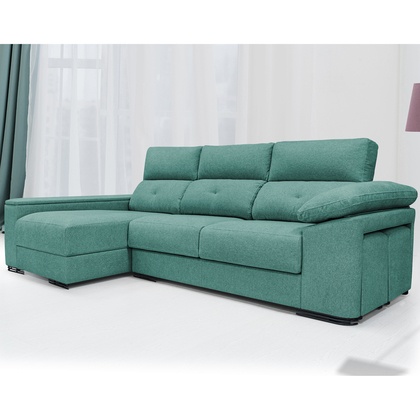 Sofá Chaiselongue Z-MAR con Arcón + 2 Pouffs