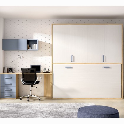 Cama plegable con armario de puertas plegables MJC-403