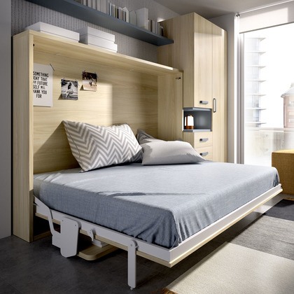 Cama abatible horizontal con escritorio MJC-410