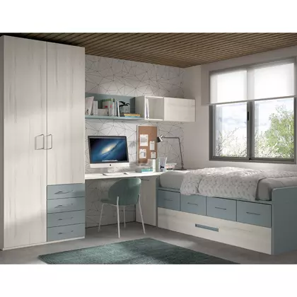 Dormitorio juvenil gl formas F025