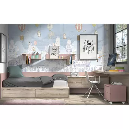 Dormitorio juvenil gl formas F103